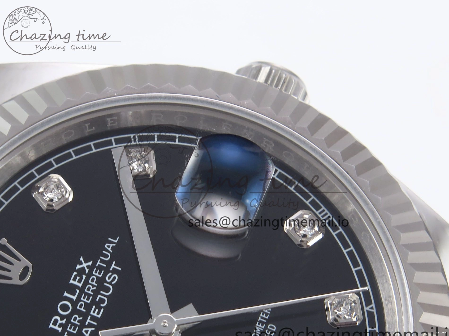 Jubilee 126334 A3235 Best 41 Edition EWEF DateJust Black Dial Diamonds Bracelet on 0201